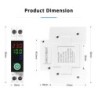 Siguranta automata inteligenta WiFi SINOTIMER WPS103-63A, protectie tensiune si curent, monitorizare kWh, Tuya, 230V